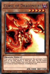 Curse of Dragonfire - Toon Chaos (TOCH) #TOCH-EN037 - Rare YuGiOh Trading Card