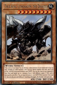 True King Lithosagym, the Disaster - Toon Chaos (TOCH) #TOCH-EN038 - Rare YuGiOh Trading Card