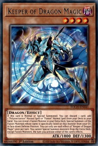 Keeper of Dragon Magic - Toon Chaos (TOCH) #TOCH-EN041 - Rare YuGiOh Trading Card