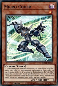 Micro Coder - Toon Chaos (TOCH) #TOCH-EN042 - Super Rare YuGiOh Trading Card