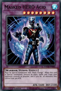 Masked HERO Acid - Toon Chaos (TOCH) #TOCH-EN045 - Super Rare YuGiOh Trading Card
