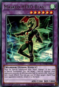 Masked HERO Blast - Toon Chaos (TOCH) #TOCH-EN047 - Rare YuGiOh Trading Card