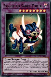 Frightfur Sabre-Tooth - Toon Chaos (TOCH) #TOCH-EN048 - Super Rare YuGiOh Trading Card