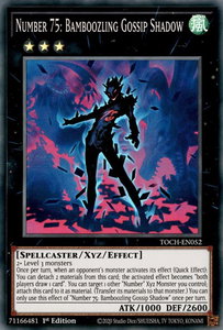 Number 75: Bamboozling Gossip Shadow - Toon Chaos (TOCH) #TOCH-EN052 - Super Rare YuGiOh Trading Card