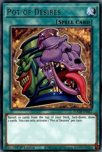 Pot of Desires - Toon Chaos (TOCH) #TOCH-EN057 - Rare YuGiOh Trading Card