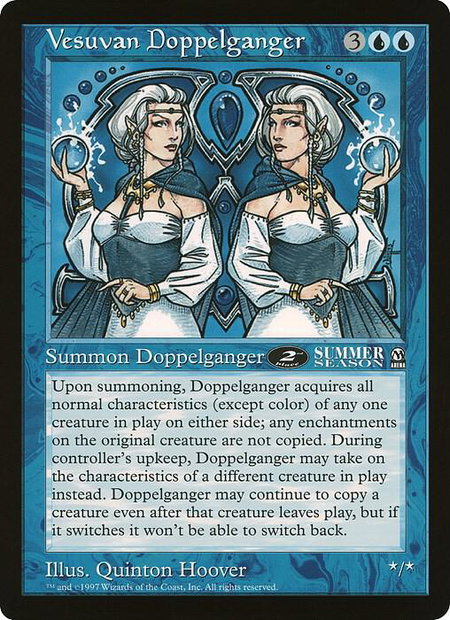 Vesuvan Doppelganger (Arena League) trading card from Oversize Cards Vesuvan Doppelganger (Arena League) - Oversize Cards Magic: The Gathering trading card