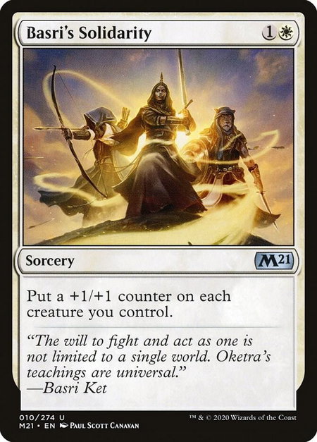 Basri's Solidarity - Core Set 2021 Magic: The Gathering trading card