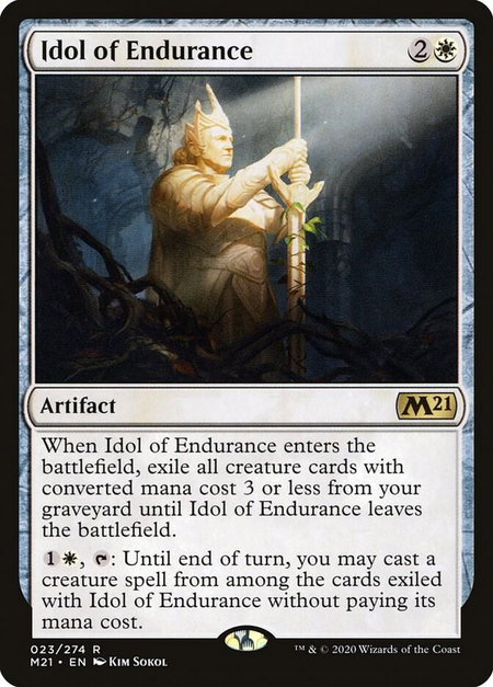 Idol of Endurance - Core Set 2021 Magic: The Gathering trading card