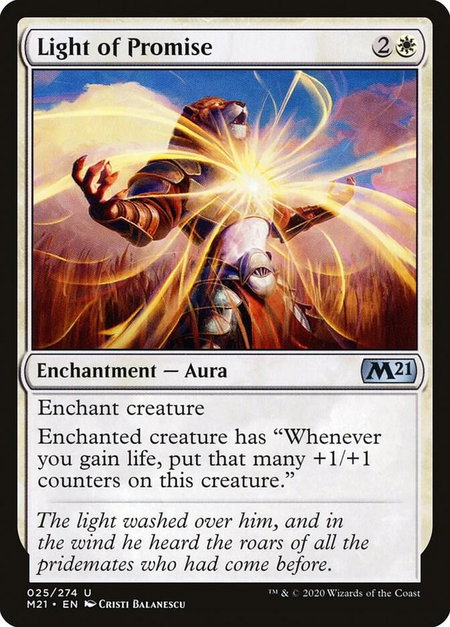 Light of Promise - Core Set 2021 Magic: The Gathering trading card
