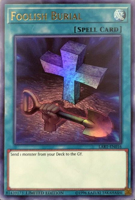 Foolish Burial - The Lost Art Promotion YuGiOh trading card