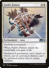 Faith's Fetters - Core Set 2021 (M21) #17 - Uncommon Magic: The Gathering Trading Card