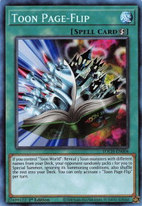 Toon Page-Flip (CR) - Toon Chaos (TOCH) #TOCH-EN004 - Collector's Rare YuGiOh Trading Card