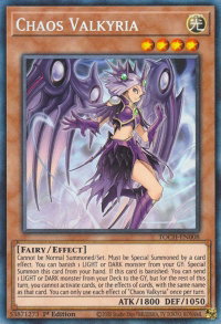 Chaos Valkyria (CR) - Toon Chaos (TOCH) #TOCH-EN008 - Collector's Rare YuGiOh Trading Card