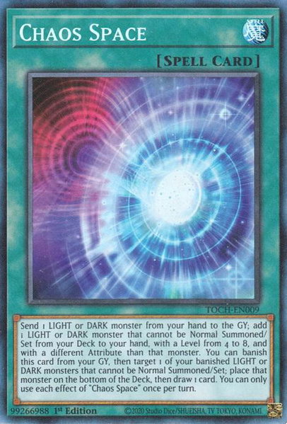 Chaos Space (CR) - Toon Chaos YuGiOh trading card