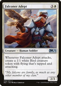 Falconer Adept - Core Set 2021 (M21) #18 - Uncommon Magic: The Gathering Trading Card