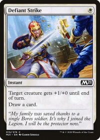 Defiant Strike - Core Set 2021 (M21) #15 - Common Magic: The Gathering Trading Card