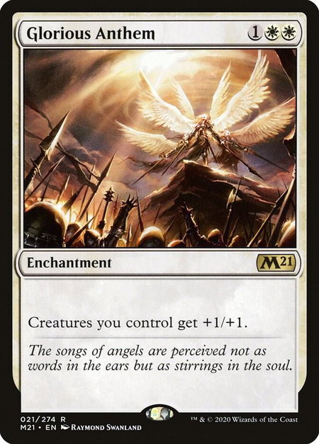 Glorious Anthem - Core Set 2021 Magic: The Gathering trading card