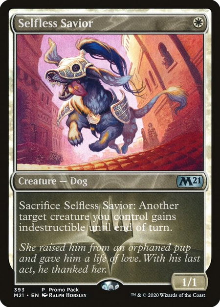 Selfless Savior - Promo Pack: Core Set 2021 Magic: The Gathering trading card
