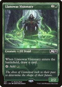 Llanowar Visionary - Promo Pack: Core Set 2021 (PPM21) #397 - Promo Magic: The Gathering Trading Card