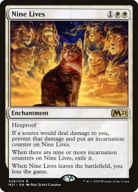 Nine Lives - Core Set 2021 (M21) #28 - Rare Magic: The Gathering Trading Card