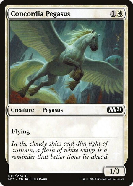 Concordia Pegasus - Core Set 2021 Magic: The Gathering trading card