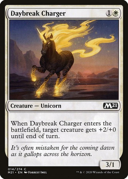 Daybreak Charger - Core Set 2021 Magic: The Gathering trading card