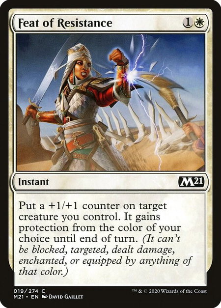Feat of Resistance - Core Set 2021 Magic: The Gathering trading card