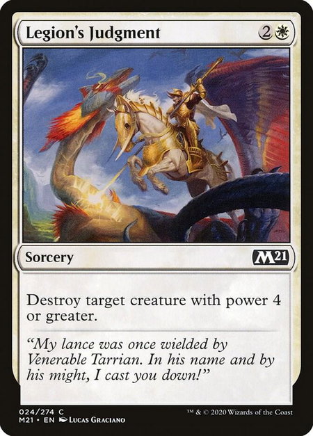 Legion's Judgment - Core Set 2021 Magic: The Gathering trading card