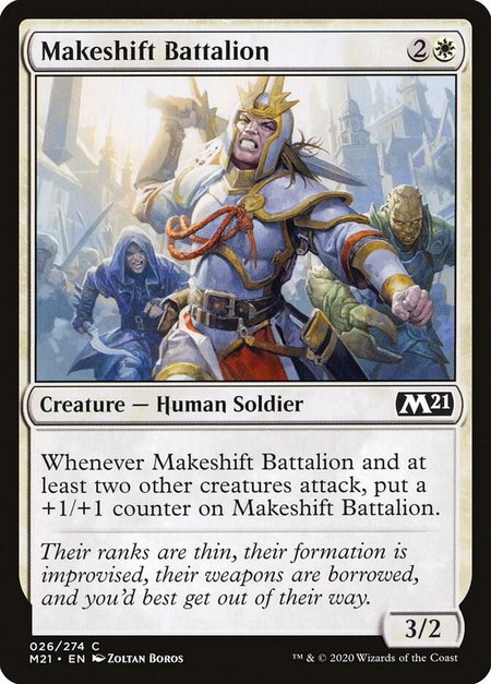 Makeshift Battalion - Core Set 2021 Magic: The Gathering trading card