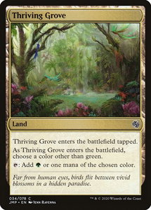 Thriving Grove - Jumpstart (JMP) #34 - Common Magic: The Gathering Trading Card