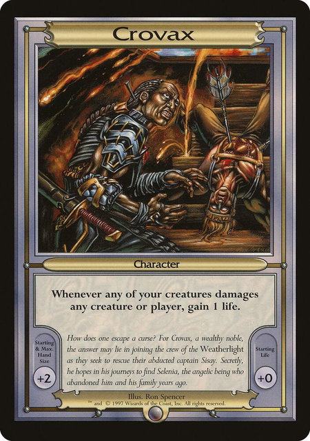 Crovax (Oversize) trading card from Vanguard Crovax (Oversize) - Vanguard Magic: The Gathering trading card