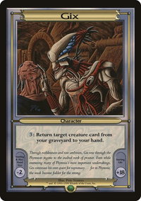Gix (Oversize) - Vanguard (VNG) #402 - Promo Magic: The Gathering Trading Card