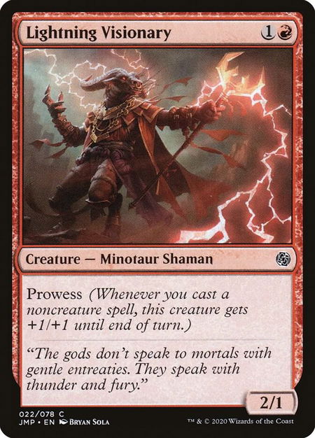 Lightning Visionary - Jumpstart Magic: The Gathering trading card