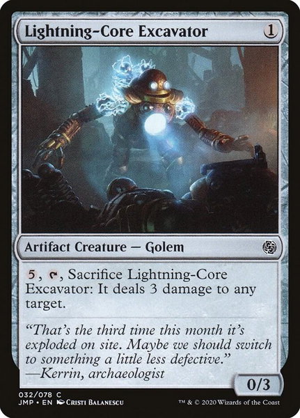 Lightning-Core Excavator - Jumpstart Magic: The Gathering trading card