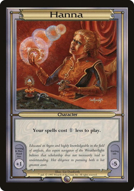 Hanna (Oversize) trading card from Vanguard Hanna (Oversize) - Vanguard Magic: The Gathering trading card