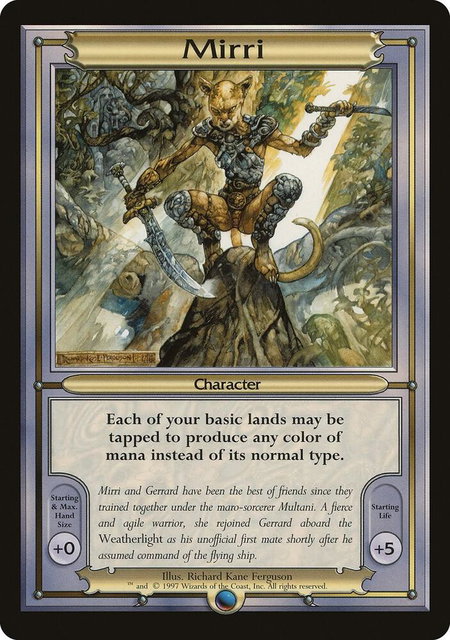 Mirri (Oversize) trading card from Vanguard Mirri (Oversize) - Vanguard Magic: The Gathering trading card