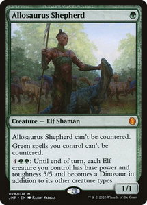 Allosaurus Shepherd - Jumpstart (JMP) #28 - Mythic Rare Magic: The Gathering Trading Card