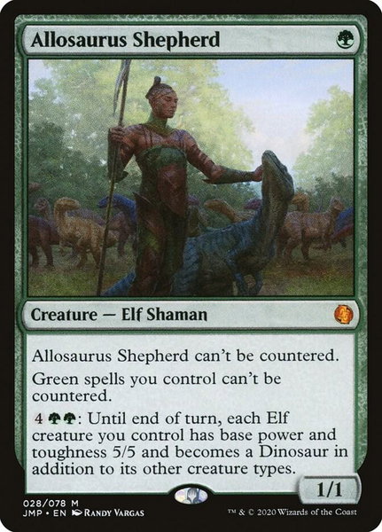 Allosaurus Shepherd - Jumpstart Magic: The Gathering trading card