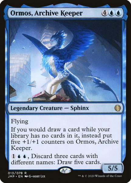Ormos, Archive Keeper trading card from Jumpstart Ormos, Archive Keeper - Jumpstart Magic: The Gathering trading card