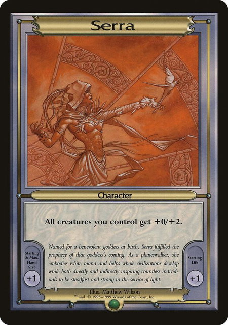 Serra (Oversize) trading card from Vanguard Serra (Oversize) - Vanguard Magic: The Gathering trading card