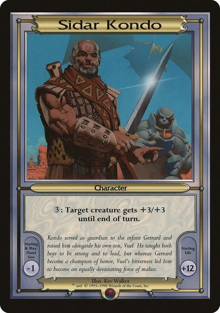 Sidar Kondo (Oversize) trading card from Vanguard Sidar Kondo (Oversize) - Vanguard Magic: The Gathering trading card