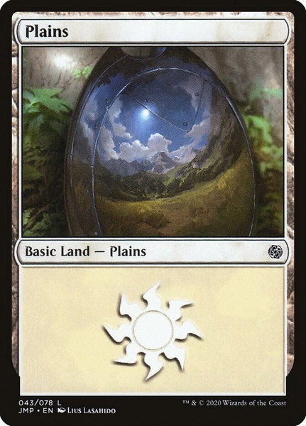 Plains (043) trading card from Jumpstart Plains (043) - Jumpstart Magic: The Gathering trading card