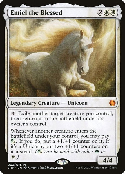 Emiel the Blessed - Jumpstart Magic: The Gathering trading card
