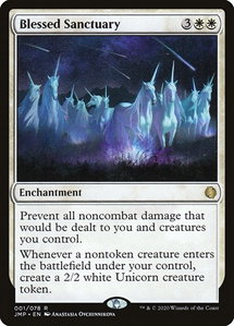 Blessed Sanctuary - Jumpstart (JMP) #1 - Rare Magic: The Gathering Trading Card