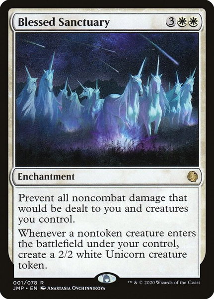 Blessed Sanctuary - Jumpstart Magic: The Gathering trading card