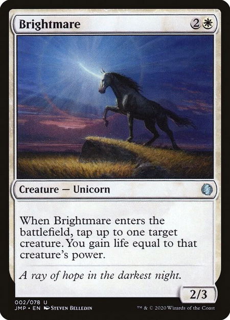Brightmare - Jumpstart Magic: The Gathering trading card