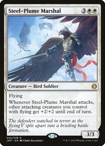 Steel-Plume Marshal - Jumpstart (JMP) #5 - Rare Magic: The Gathering Trading Card