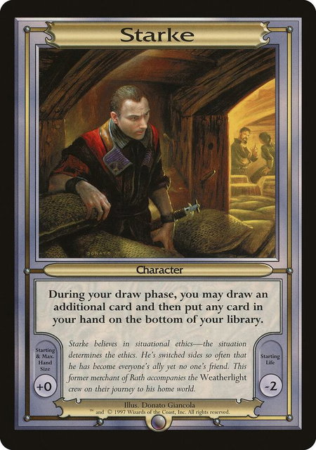 Starke (Oversize) trading card from Vanguard Starke (Oversize) - Vanguard Magic: The Gathering trading card