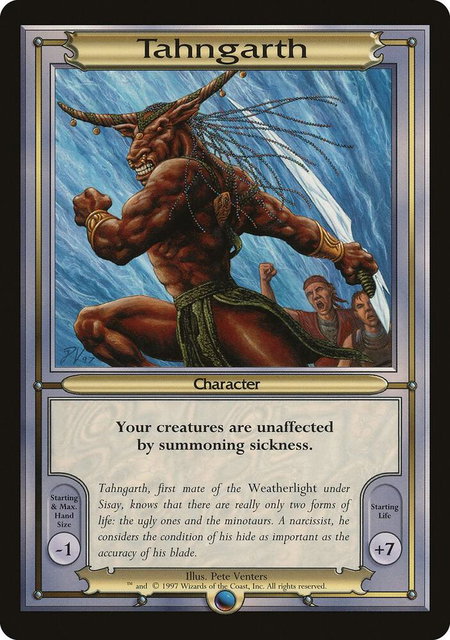 Tahngarth (Oversize) trading card from Vanguard Tahngarth (Oversize) - Vanguard Magic: The Gathering trading card