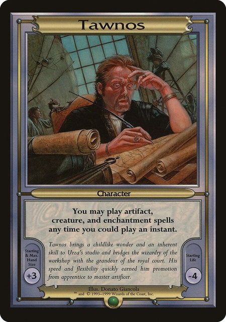 Tawnos (Oversize) trading card from Vanguard Tawnos (Oversize) - Vanguard Magic: The Gathering trading card